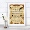 Autumn Vintage Wedpics App Photos Personalized Wedding Sign