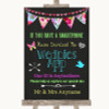 Bright Bunting Chalk Wedpics App Photos Personalized Wedding Sign