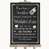 Chalk Style Wedpics App Photos Personalized Wedding Sign