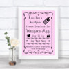 Pink Wedpics App Photos Personalized Wedding Sign