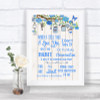 Blue Rustic Wood When I Tell You I Love You Personalized Wedding Sign