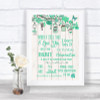 Green Rustic Wood When I Tell You I Love You Personalized Wedding Sign
