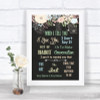 Shabby Chic Chalk When I Tell You I Love You Personalized Wedding Sign