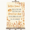 Autumn Leaves Selfie Photo Prop Personalized Wedding Sign