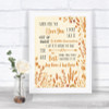 Autumn Leaves When I Tell You I Love You Personalized Wedding Sign