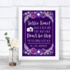 Purple & Silver Selfie Photo Prop Personalized Wedding Sign