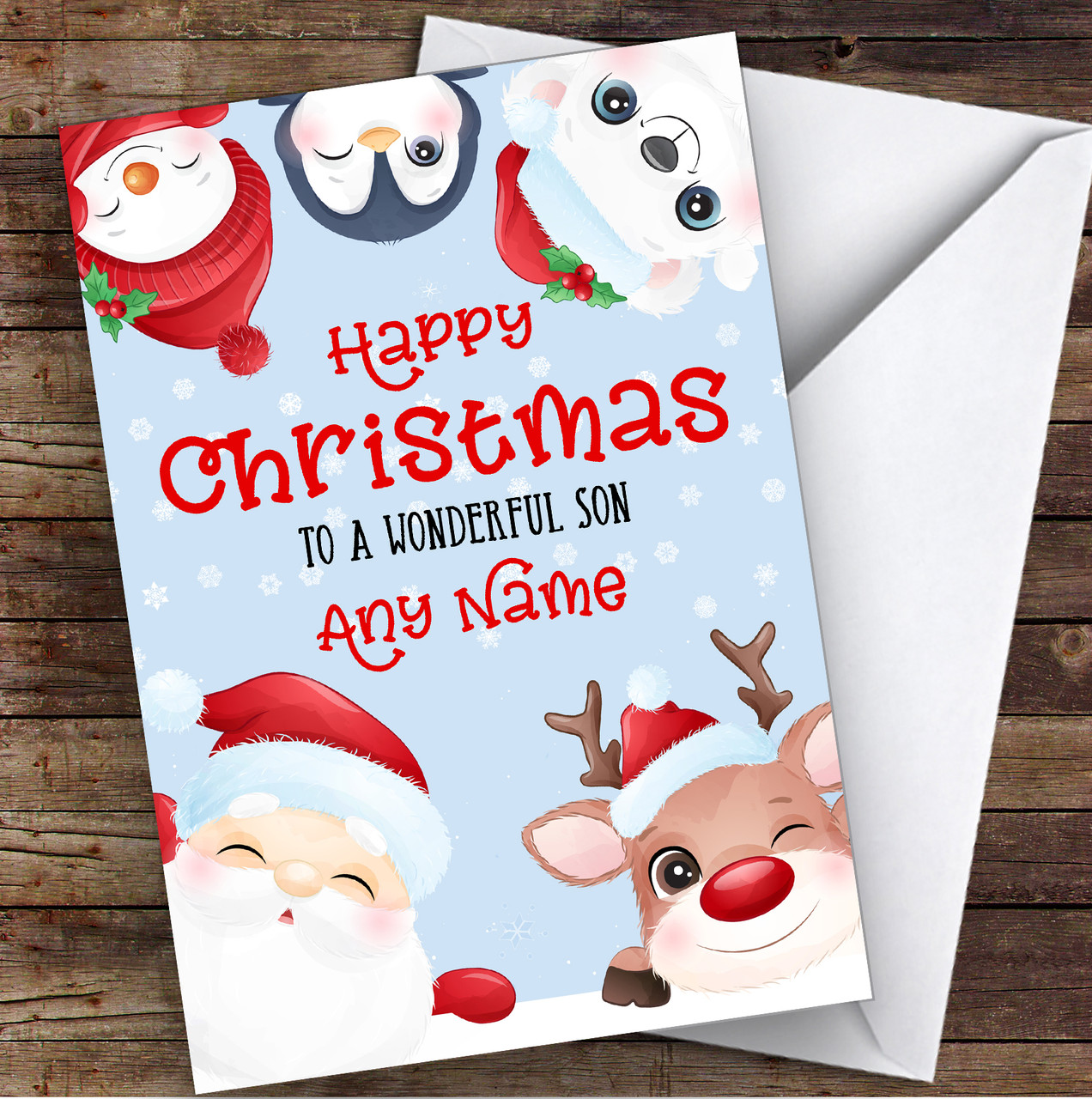 cute-christmas-characters-son-personalized-christmas-card-red-heart-print