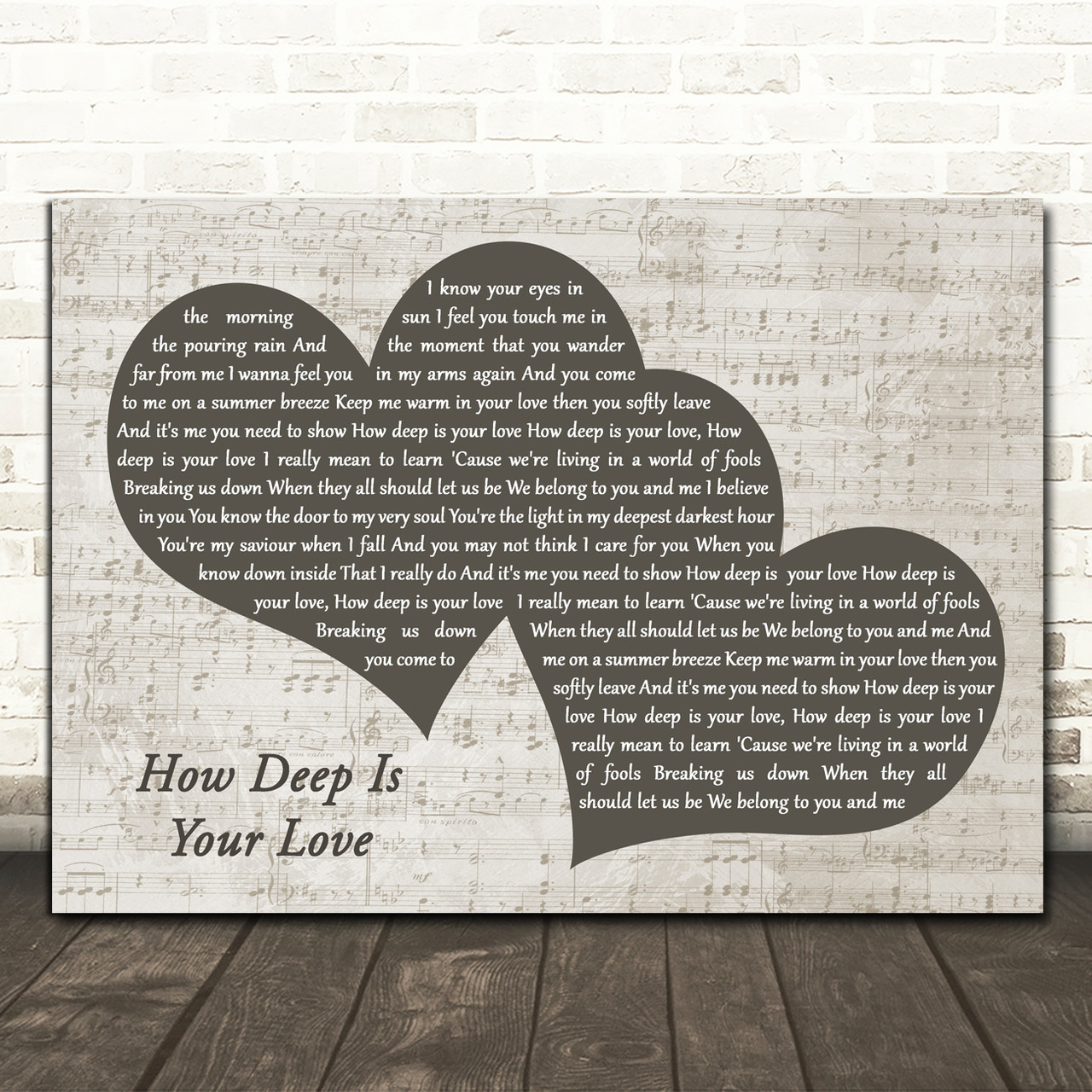 Love Song Lyrics for:How Deep Is Your Love-The Bee Gees