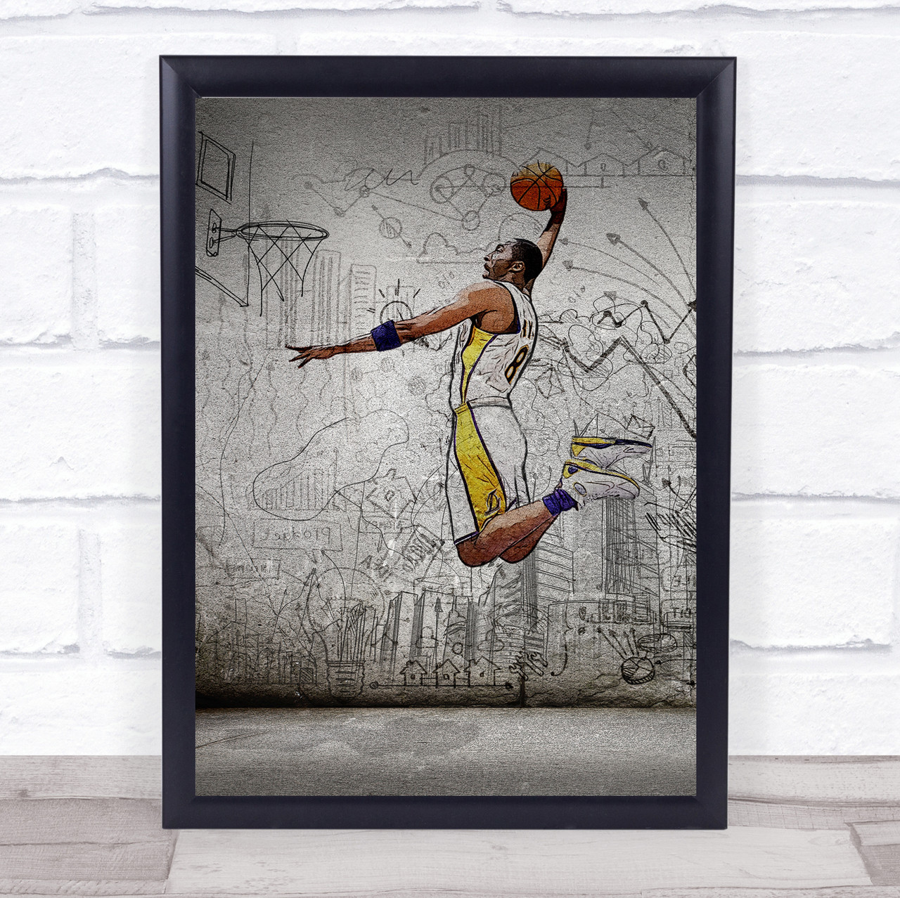 Art Poster kobe bryant basketball