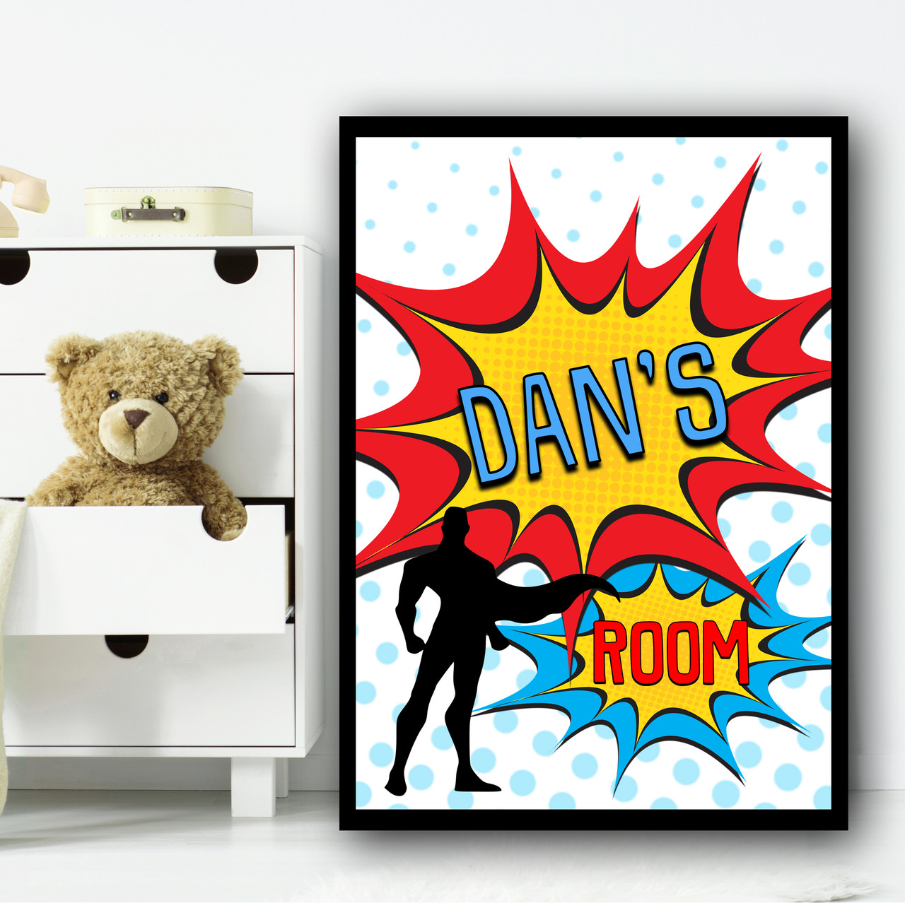 superhero pop art poster