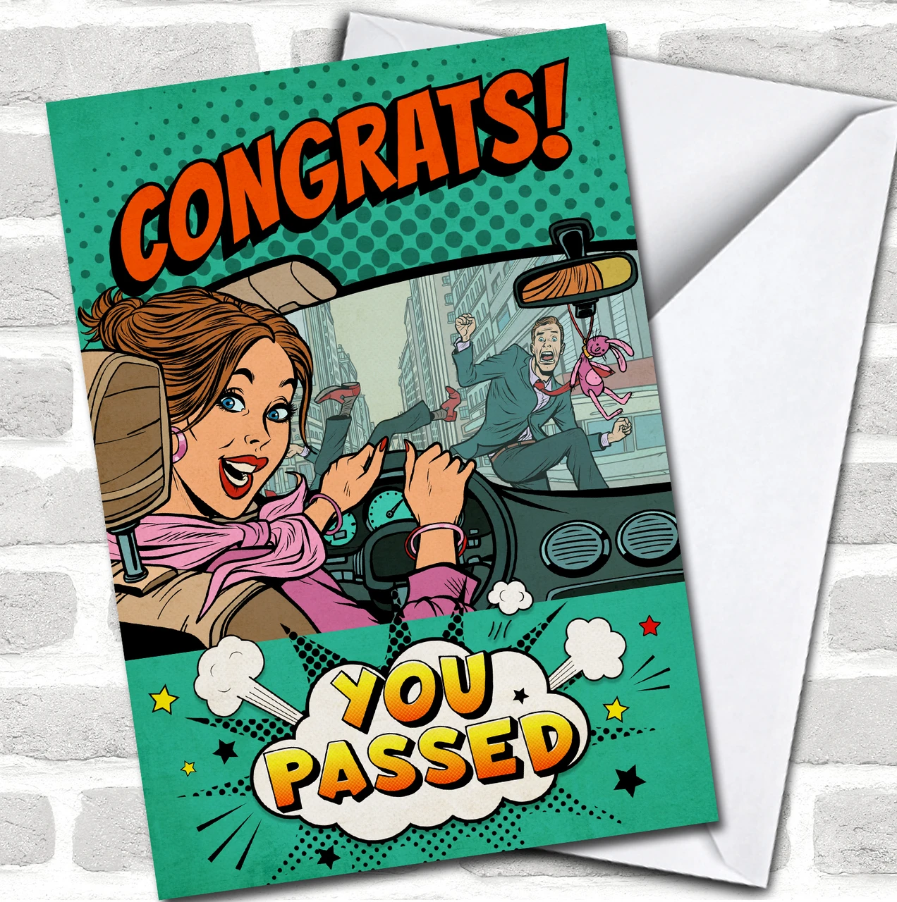 Funny Passed Driving Test Card - Congrats On Passing Your Driving Test Don't Drive Like A Prick