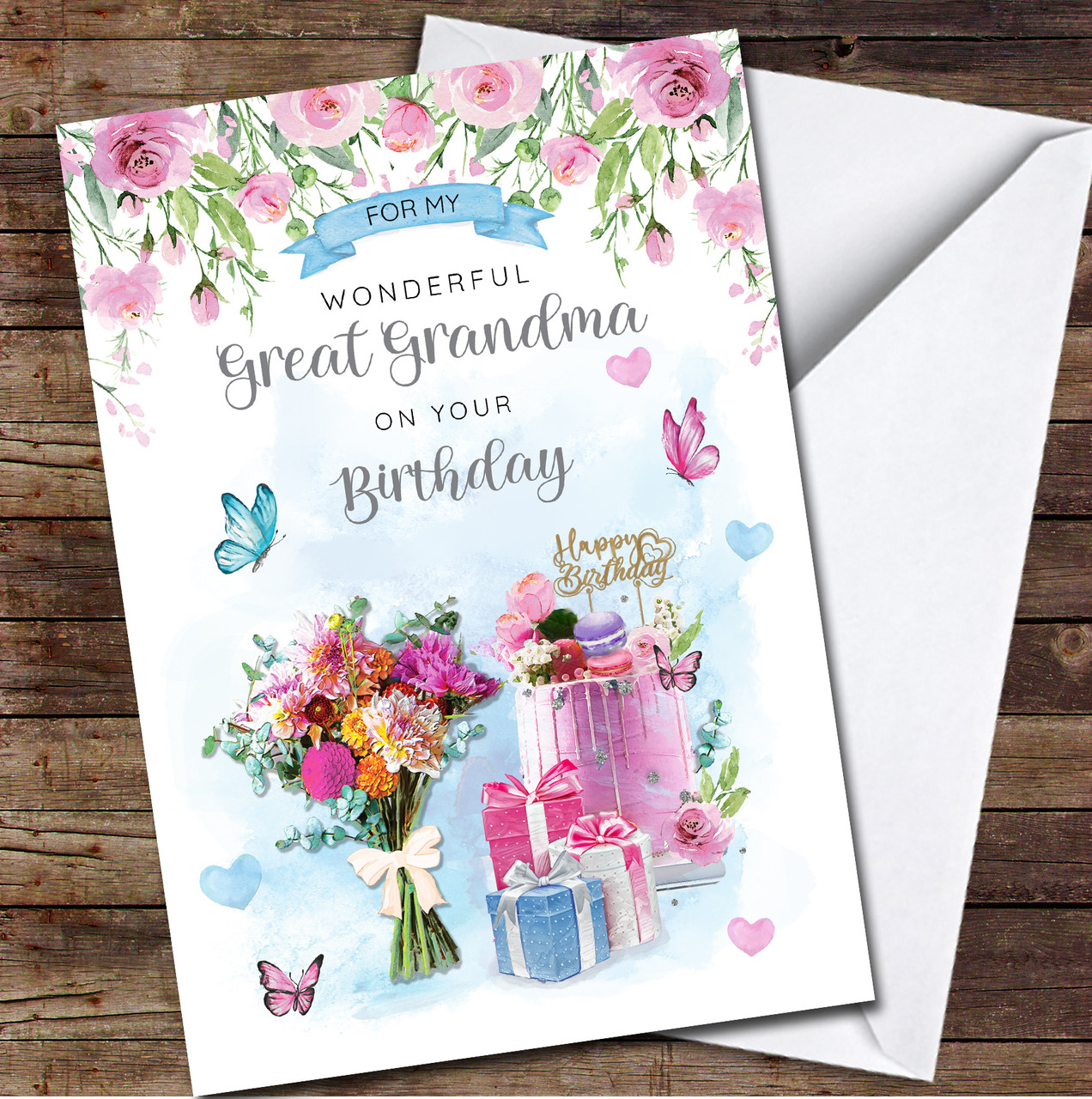 Happy Anniversary Card, Personalized Anniversary Card, Floral