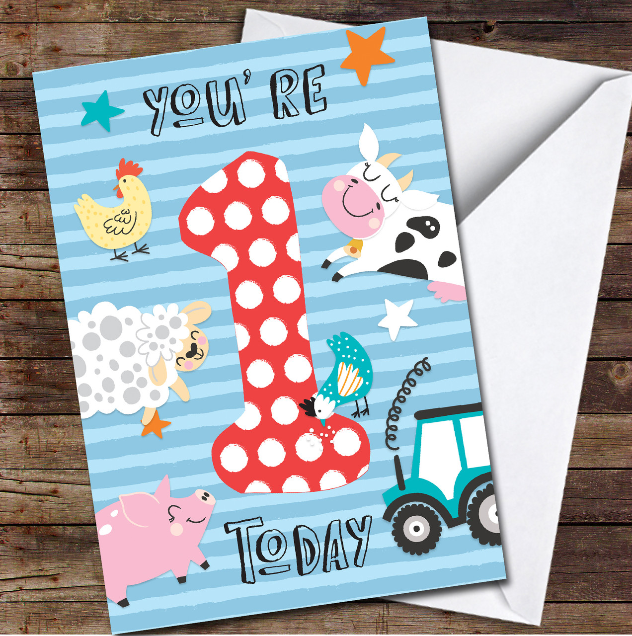 1st-you-re-1-today-boy-farm-1st-first-any-age-personalized-birthday-card-red-heart-print for Free Printable First Birthday Card 1st You're 1 Today Boy Farm 1st First Any Age Personalized Birthday Card - Red Heart Print for Free Printable First Birthday Card