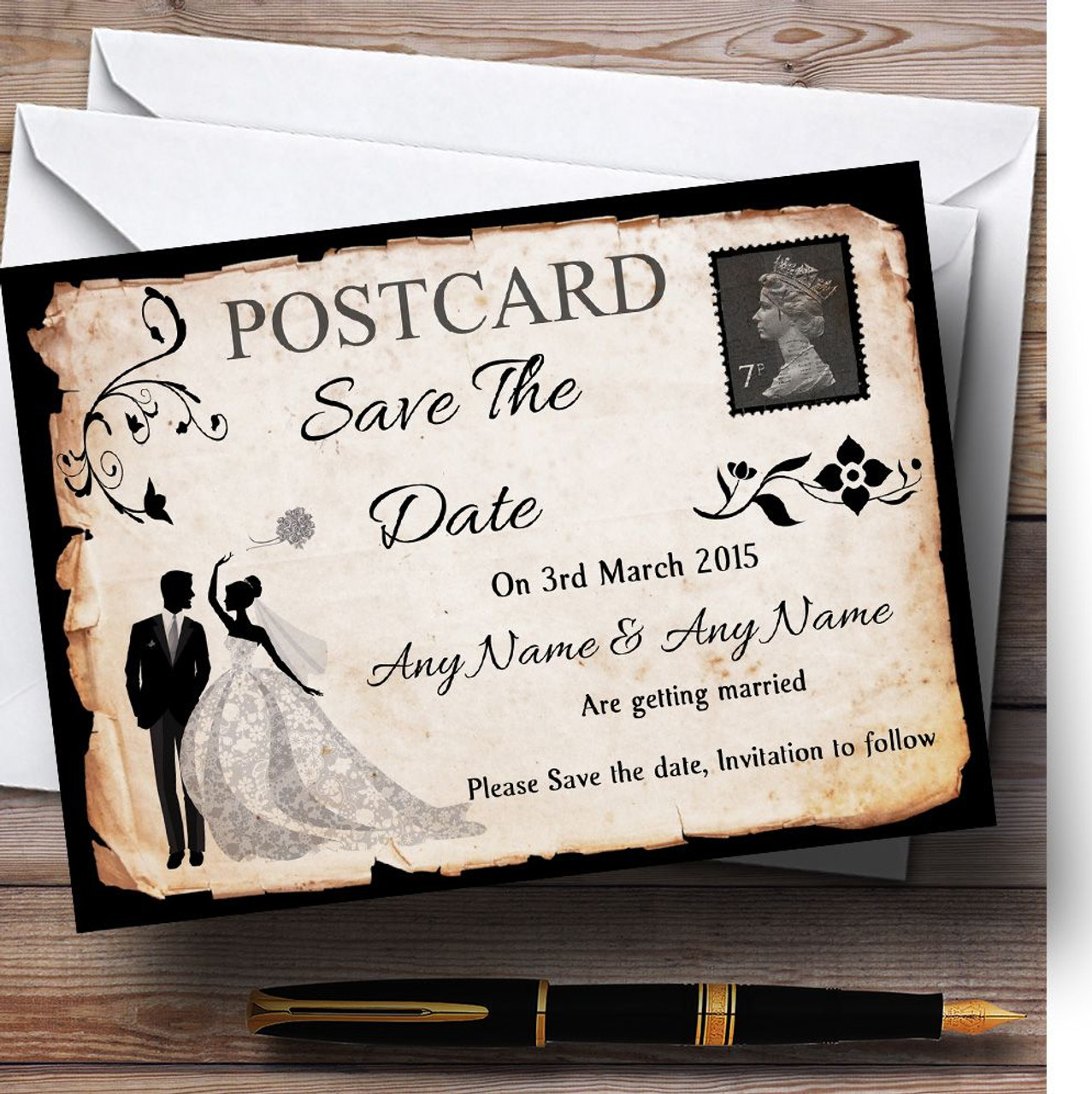 Save The Date Postcard – Here and There Weddings