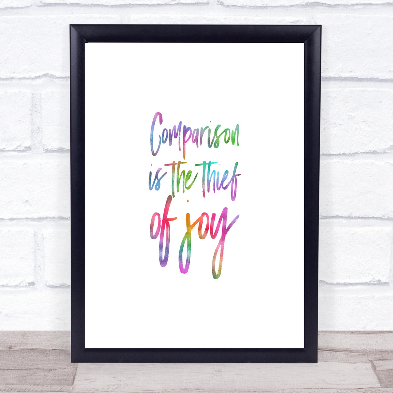 comparison is the thief of joy printable