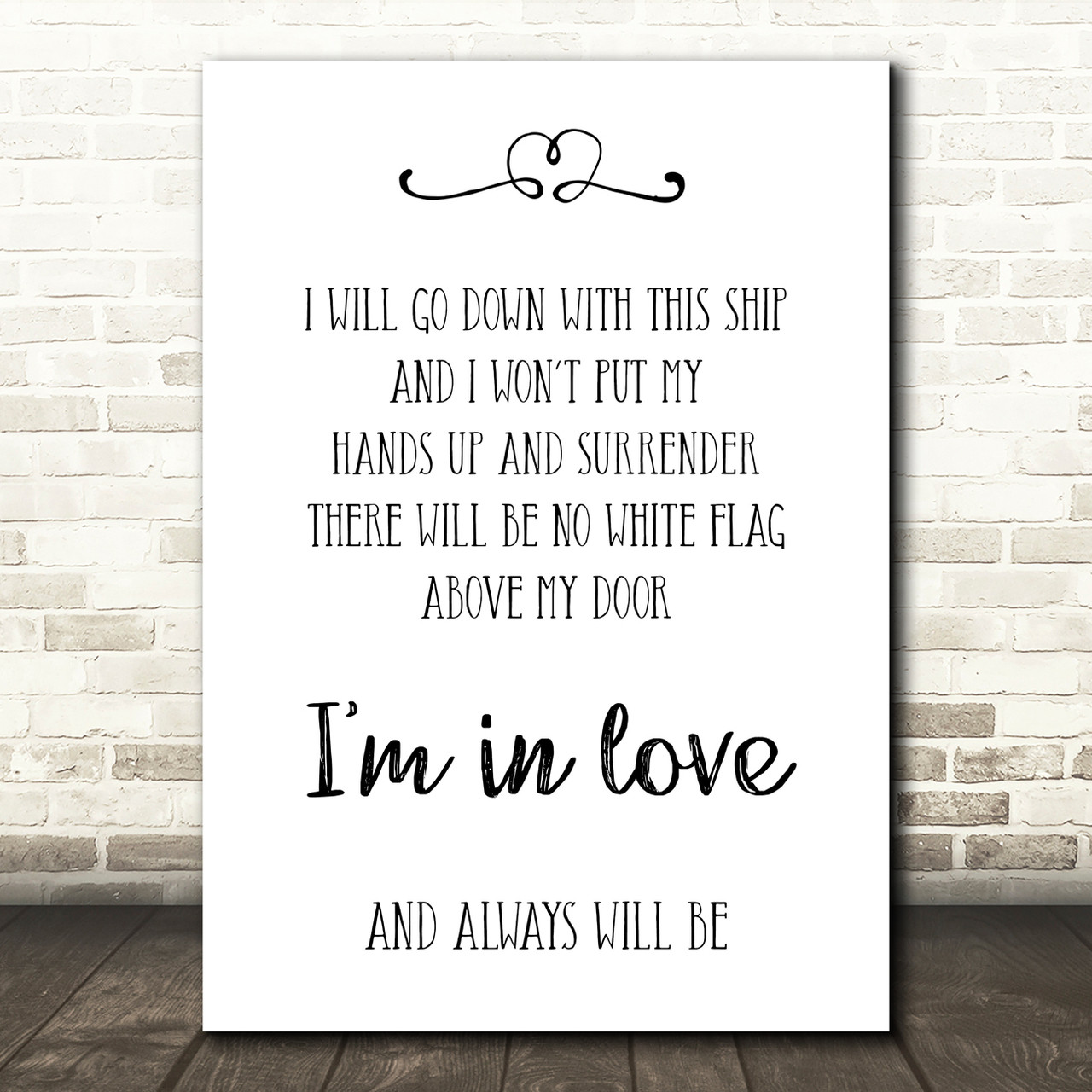 Dido white flag lyrics