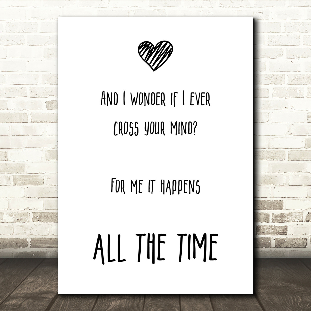 Lady Antebellum Need You Now Song Lyric Quote Print - Red