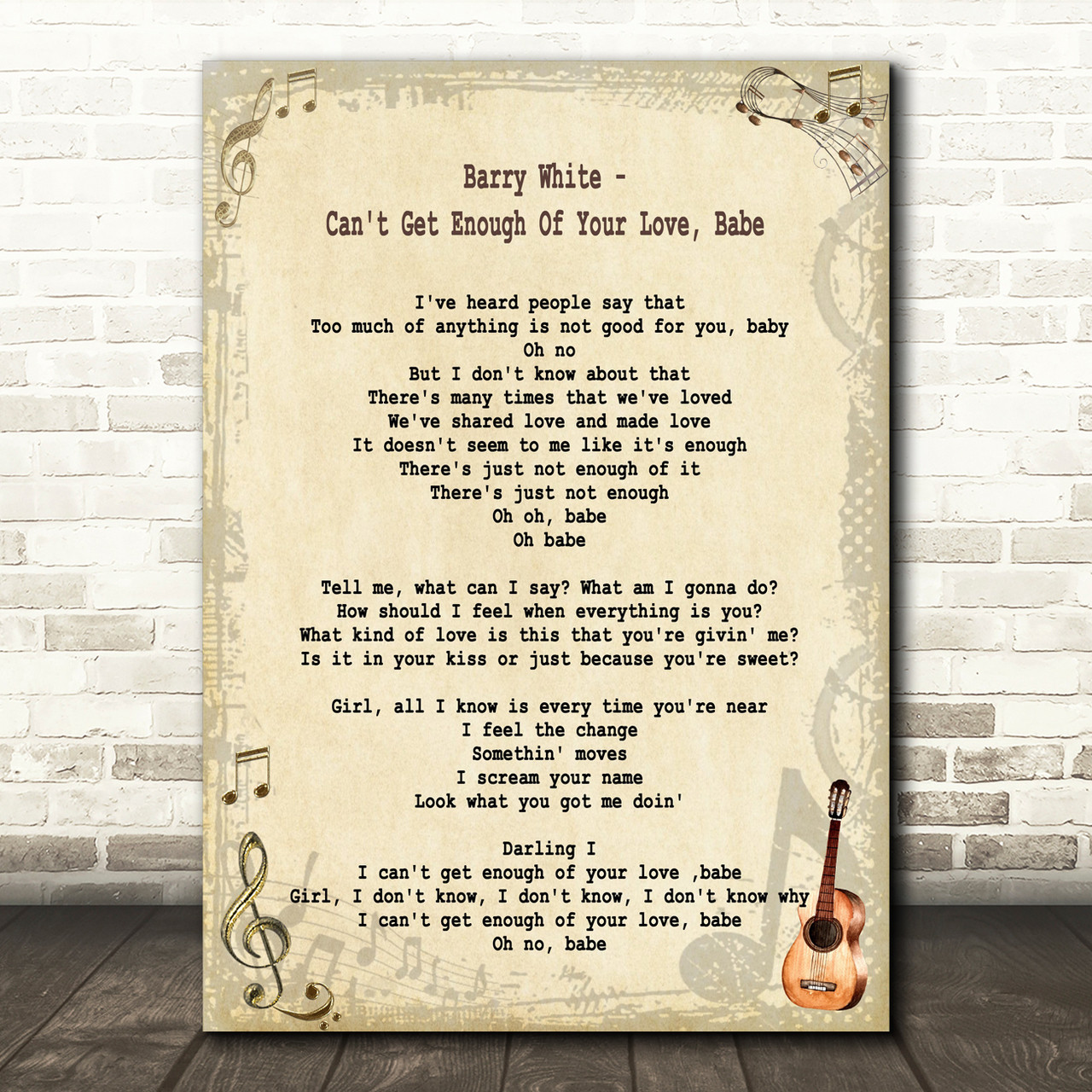 You Ve Got The Love White Heart Song Lyric Quote Print