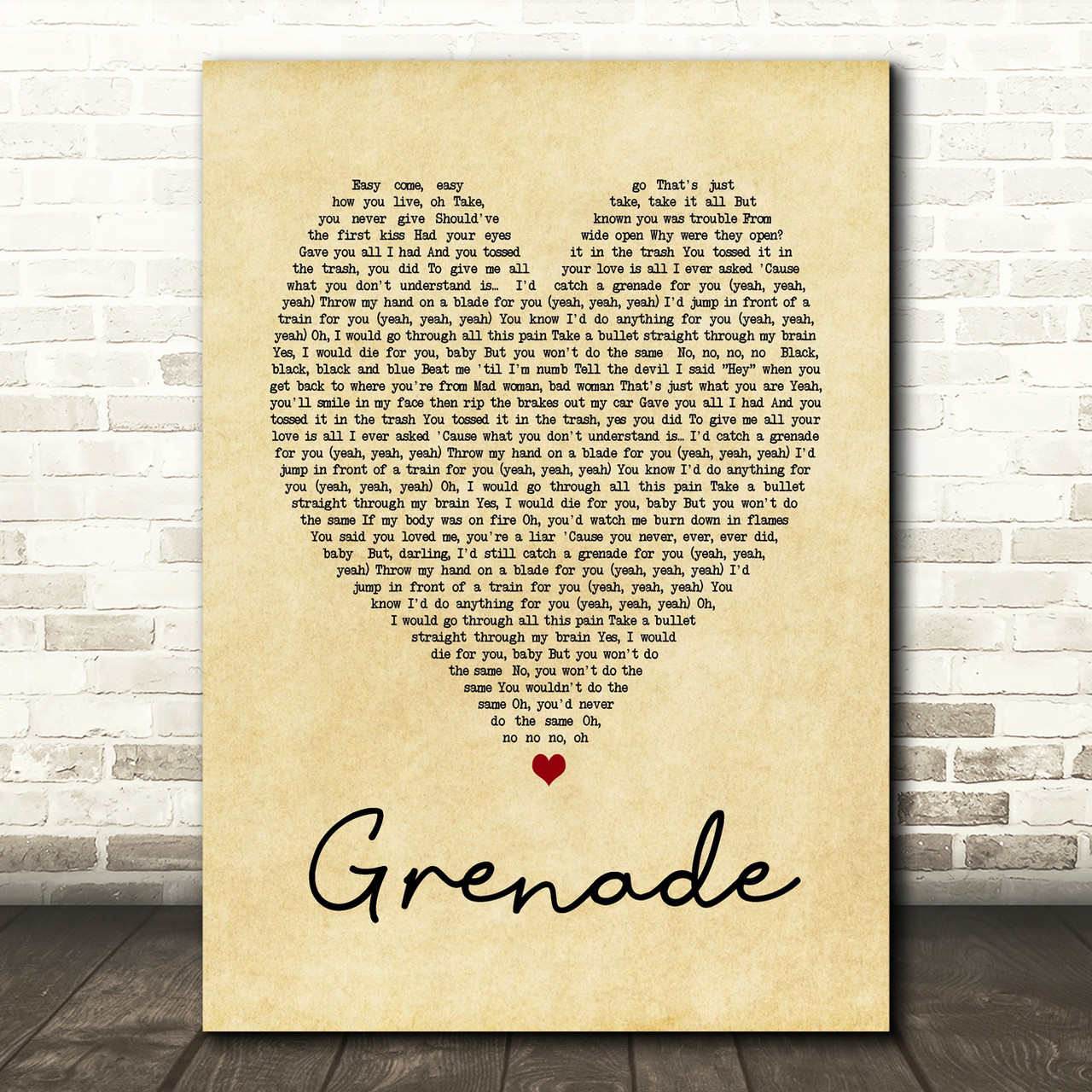 heart grenade stencil