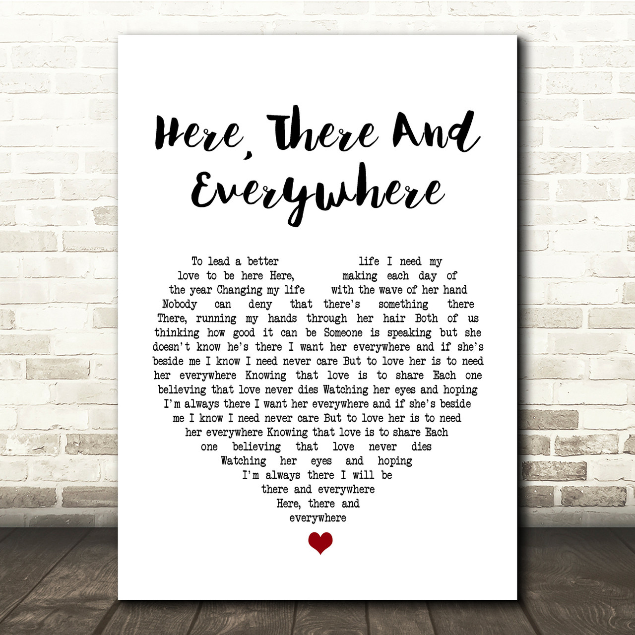 Here There and Everywhere Print the Beatles Beatles Lyrics 