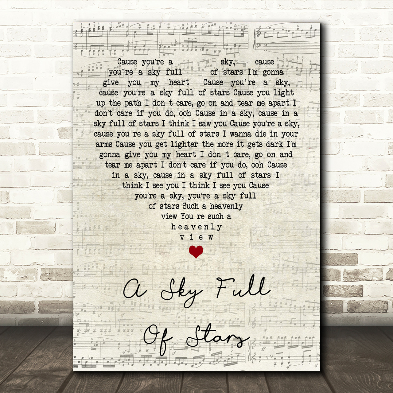 coldplay a sky full of stars lyrics