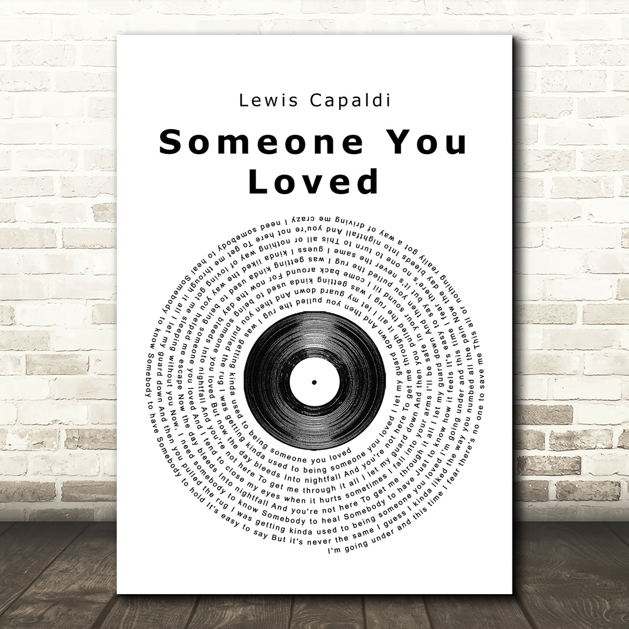 Lewis Capaldi Someone You Loved Vinyl Record Song Lyric Music