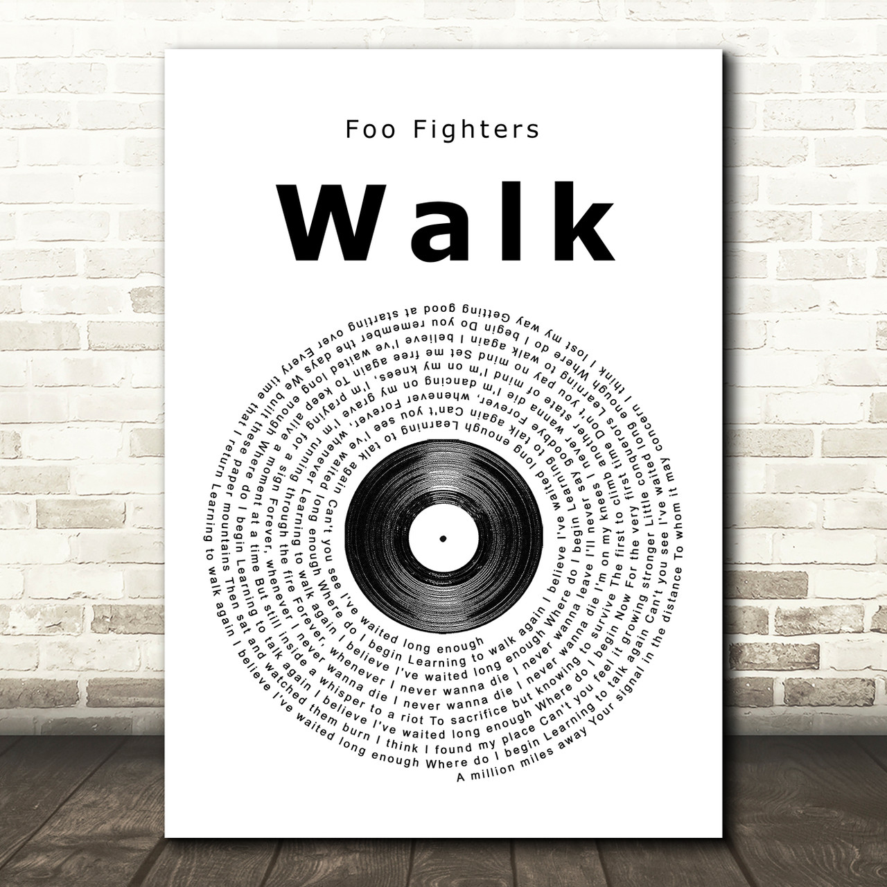 Do you remember the days? - Walk | Foo Fighters Song | Home Print