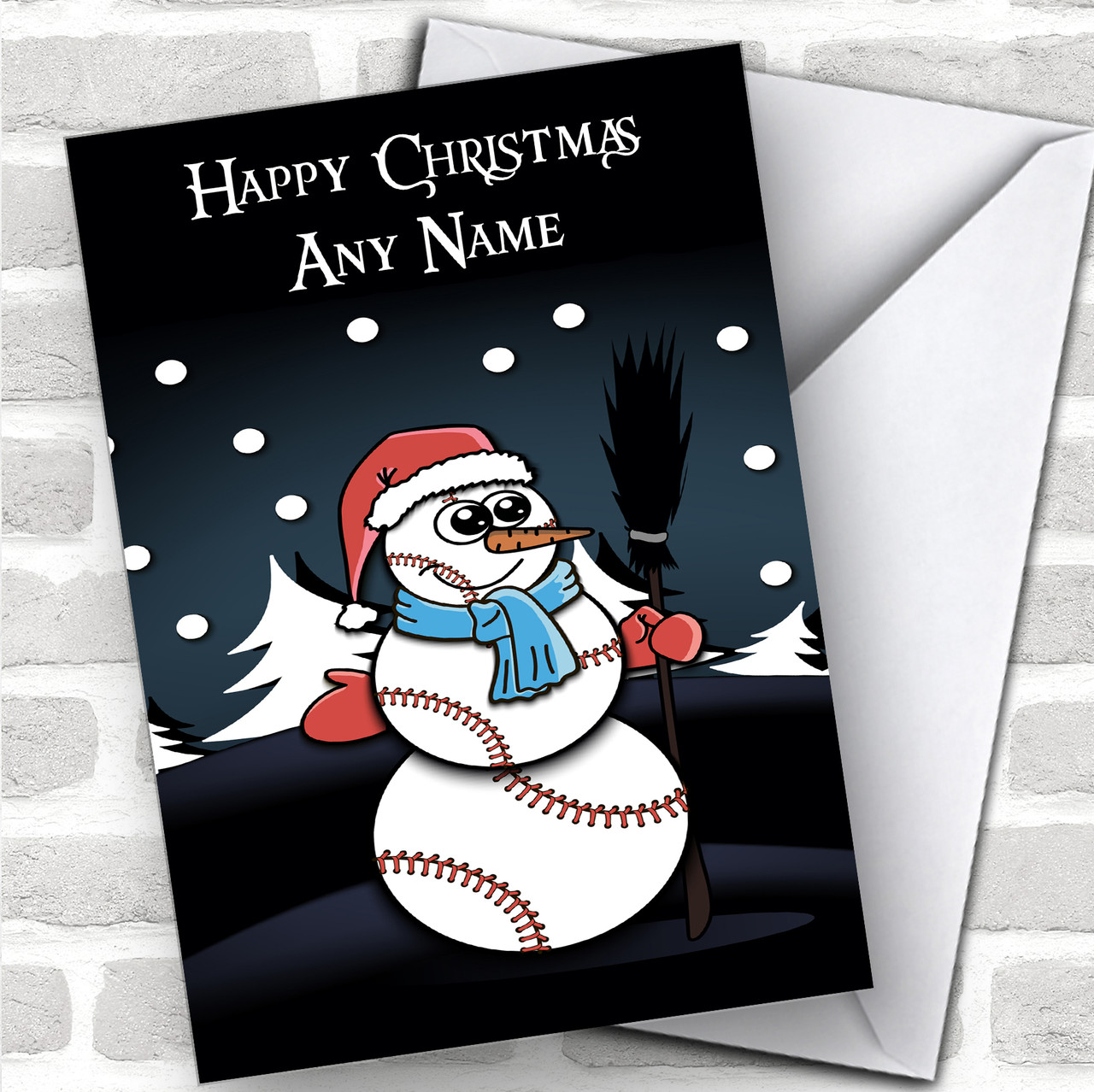 baseball-snowman-night-hobbies-personalized-christmas-card-red-heart-print