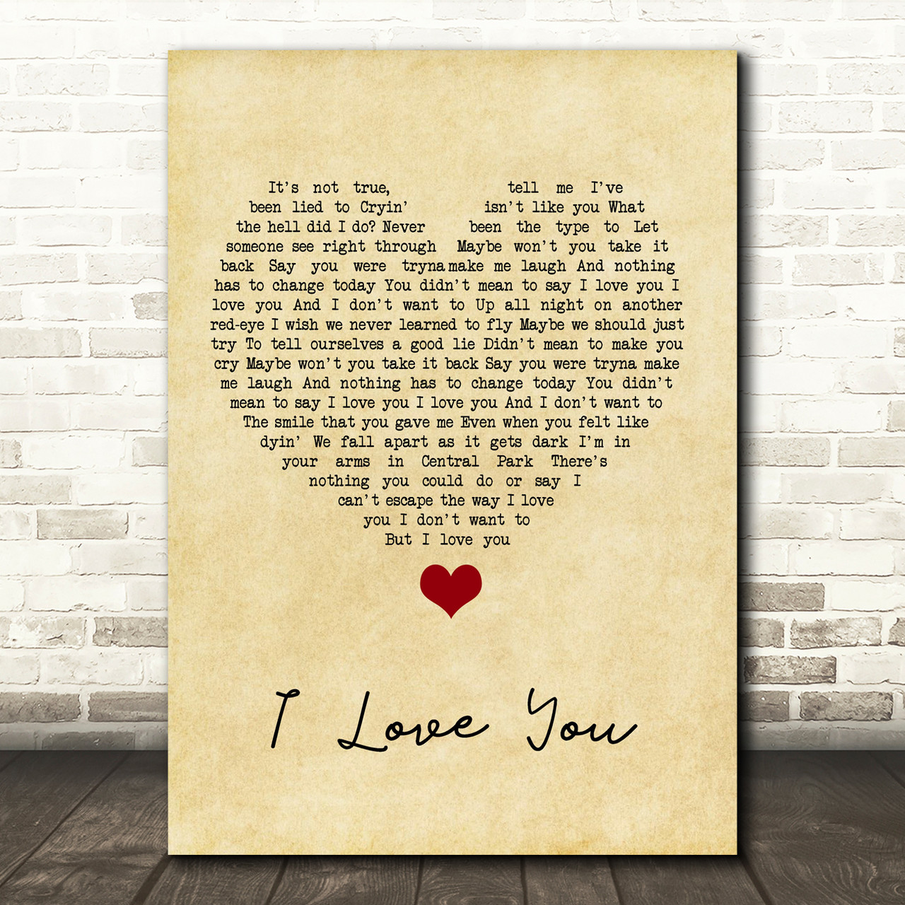 it's you i love Poster for Sale by lovely-lyrics