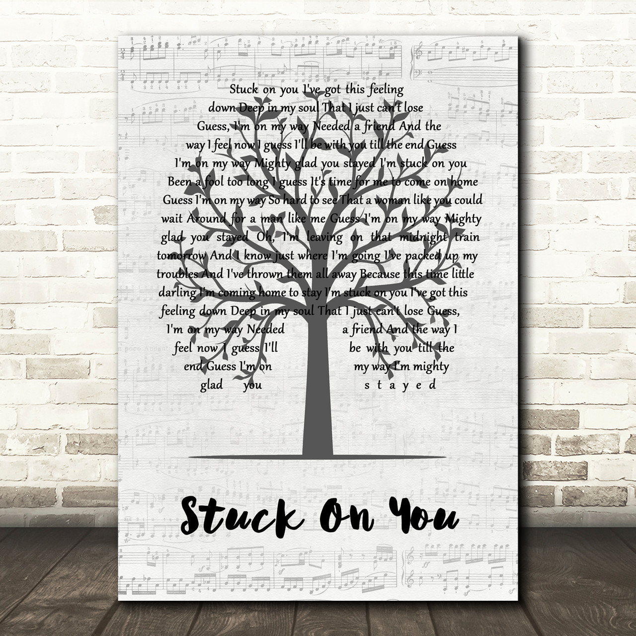 STUCK ON YOU LYRICS by LIONEL RICHIE: Stuck on you I've