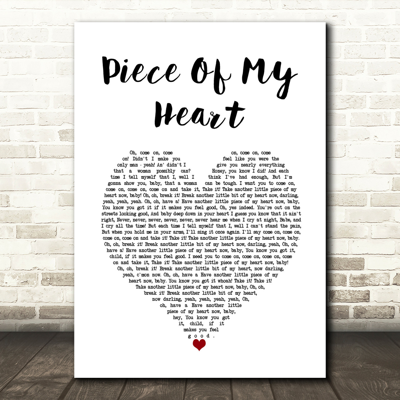 Piece Of My Heart by Janis Joplin - Choir - Digital Sheet Music