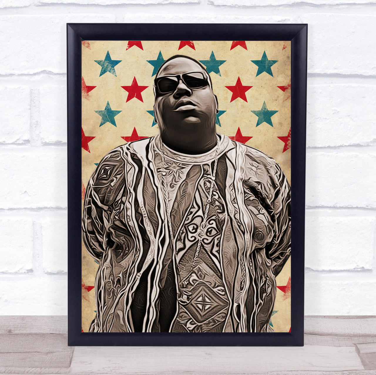 biggie smalls stencil art