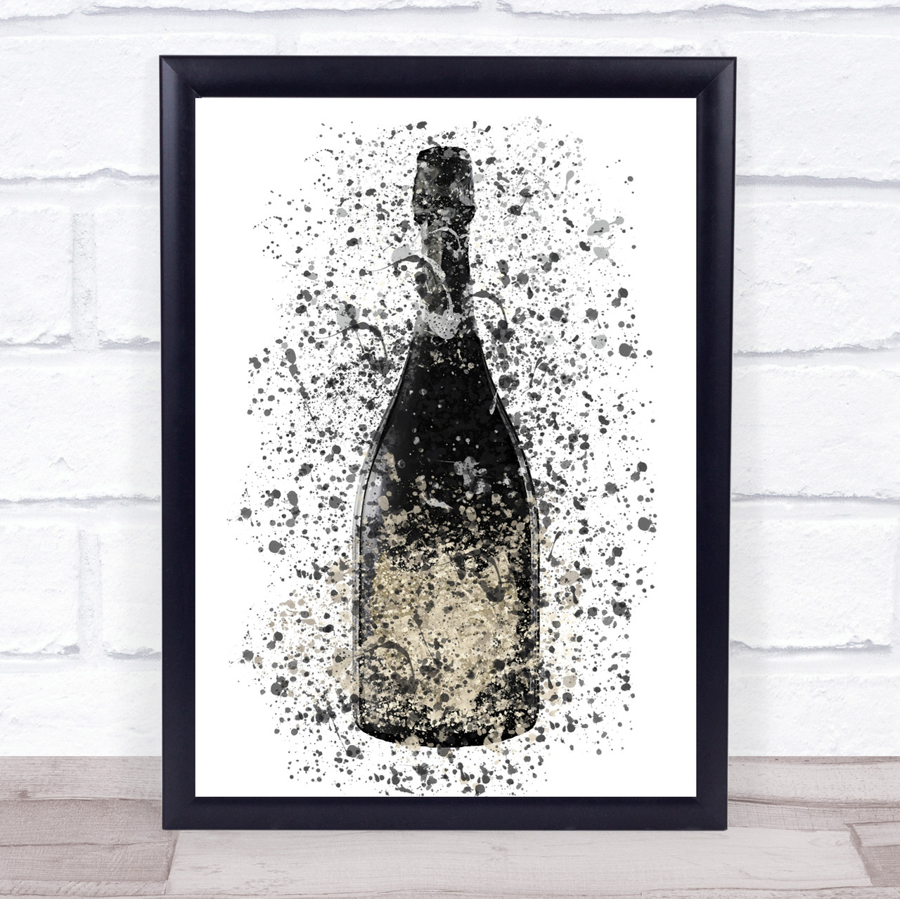 champagne bottle stencil