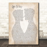 John Legend All Of Me Two Men Gay Couple Wedding Song Lyric Print