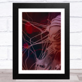 Red Purple Jellyfish Abstract Wall Art Print