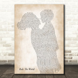 Take That Rule The World Mother & Child Song Lyric Music Art Print