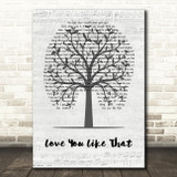 Dagny Norvoll Sandvik Love You Like That Music Script Tree Song Lyric Music Art Print