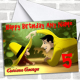 Curious George Personalized Birthday Card
