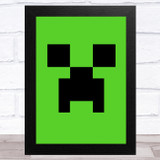 Minecraft Creeper Children's Kids Wall Art Print