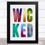 Wicked Watercolors Statement Wall Art Print