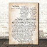 Billy Joel Lullabye (Goodnight, My Angel) Father & Baby Song Lyric Art Print