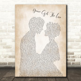 Candi Staton You've Got The Love Man Lady Bride Groom Wedding Song Lyric Art Print