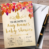 Autumn Gold Princess Invitations Baby Shower Invitations