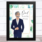 Man In Suit Amazing Dad Dad Father's Day Gift Wall Art Print