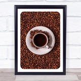 Espresso & Coffee Beans Photograph Wall Art Print