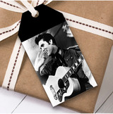 Elvis Presley Black & White Birthday Present Favor Gift Tags