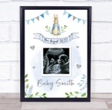 Peter Rabbit Baby Boy Blue Pregnancy Reveal Due Date Scan Picture Photo Print