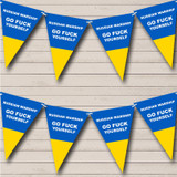 Stand With Ukraine Solidarity Warship Flag Colours Bunting