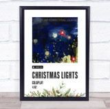 Coldplay Christmas Lights Christmas Single Polaroid Vintage Music Wall Art Poster Print