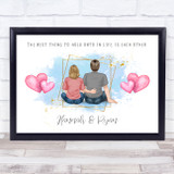 Hold Each Other Romantic Gift For Him or Her Personalized Couple Print